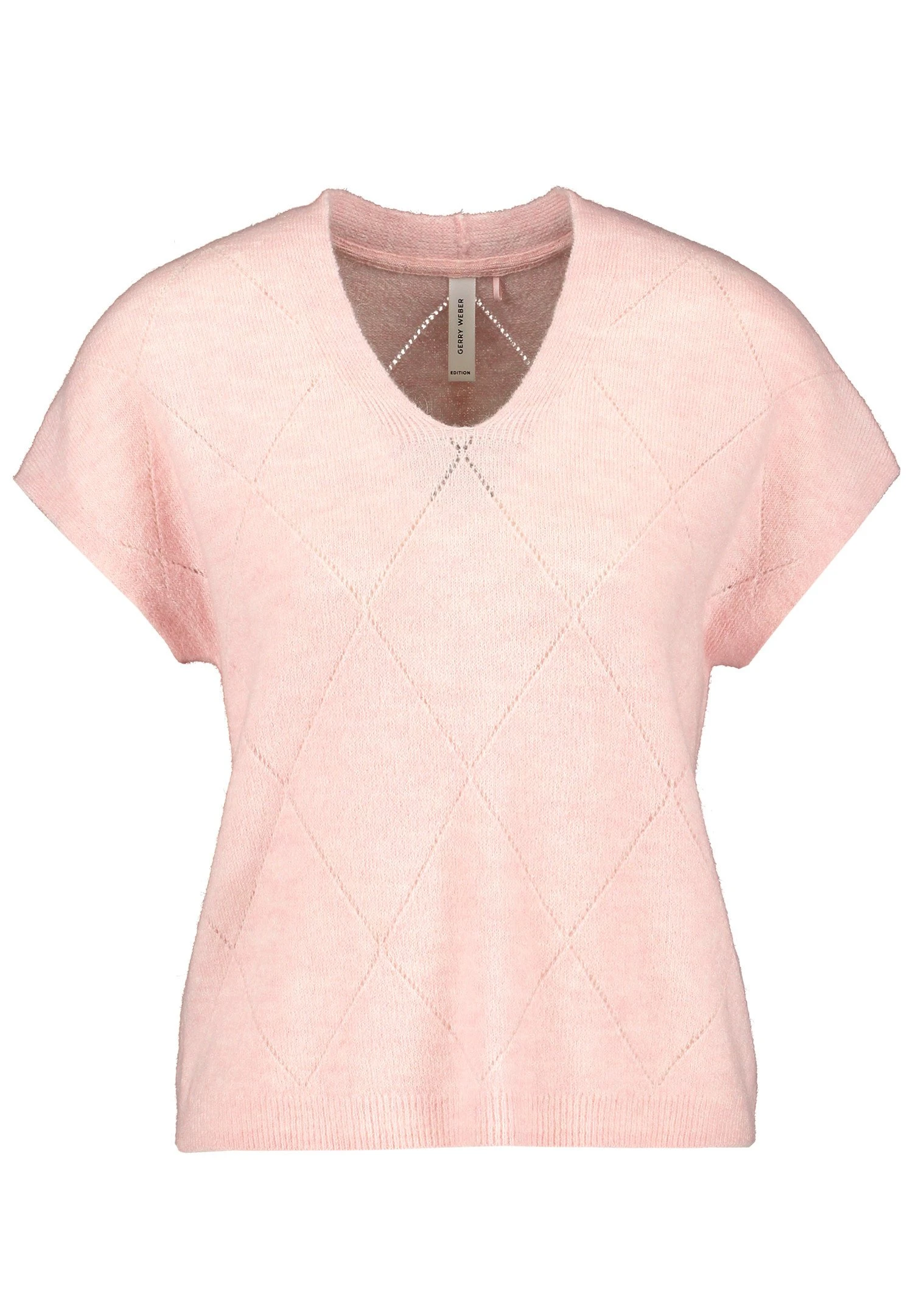 Gerry Weber Flauschiger KurzarmT-Shirt BasicPink Salt Melange Donna T-shirt E Top GW121I0GL-J11 4 Gerry Weber Flauschiger KurzarmT-Shirt BasicPink Salt Melange Donna T-shirt E Top GW121I0GL-J11 - immagine 4
