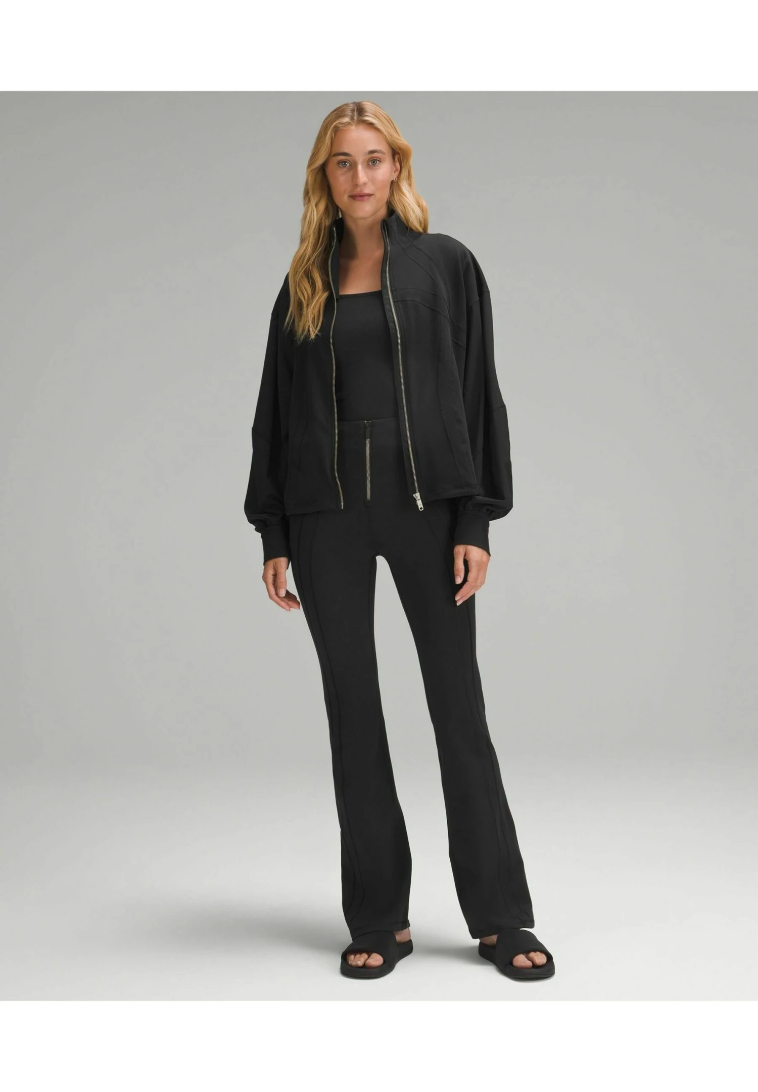 Lululemon Define Zip-Front Hr Flared- Pantaloni - Black 2 Lululemon Define Zip-Front Hr Flared- Pantaloni - Black - immagine 2