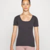 Lululemon Ebb To Street Short SleeveT-Shirt BasicBlack Donna T-shirt E Top LLS21D001-Q11
