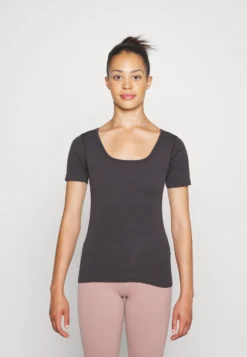 Lululemon Ebb To Street Short SleeveT-Shirt BasicBlack Donna T-shirt E Top LLS21D001-Q11