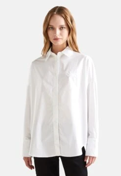 Plain Colour Poplin OversizCamiciaWhite Donna Camicie E Bluse 4BE21E0CF-A11