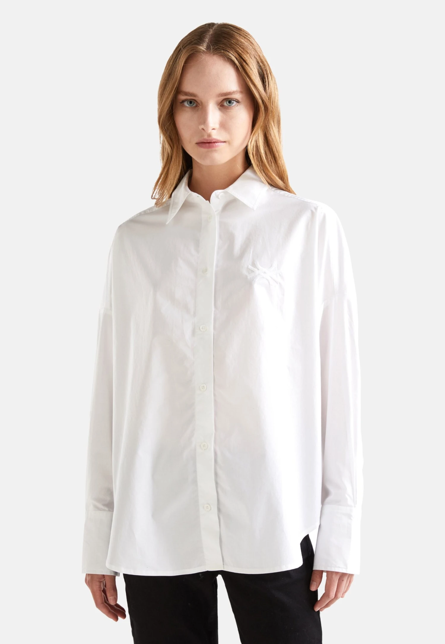 Plain Colour Poplin OversizCamiciaWhite Donna Camicie E Bluse 4BE21E0CF-A11 1 Plain Colour Poplin OversizCamiciaWhite Donna Camicie E Bluse 4BE21E0CF-A11