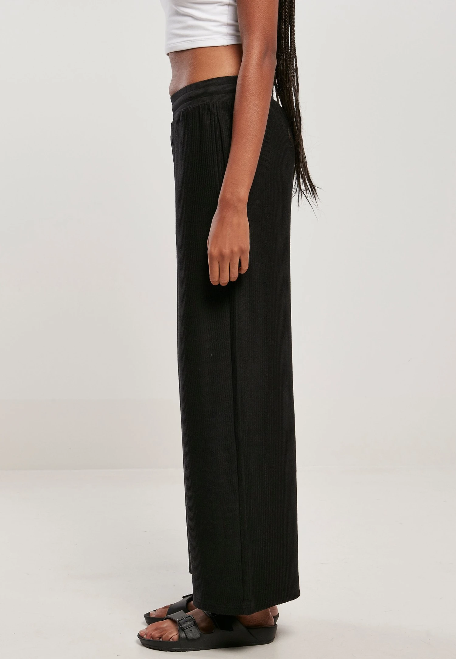 URBAN CLASSICS TerryPantaloniBlack Donna Pantaloni UR621A060-Q11 4 URBAN CLASSICS TerryPantaloniBlack Donna Pantaloni UR621A060-Q11 - immagine 4