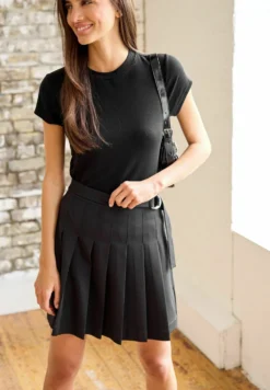 Next Pleated Mini Skirt TallGonna A PiegheBlack Donna Gonne NX321B0P0-Q11