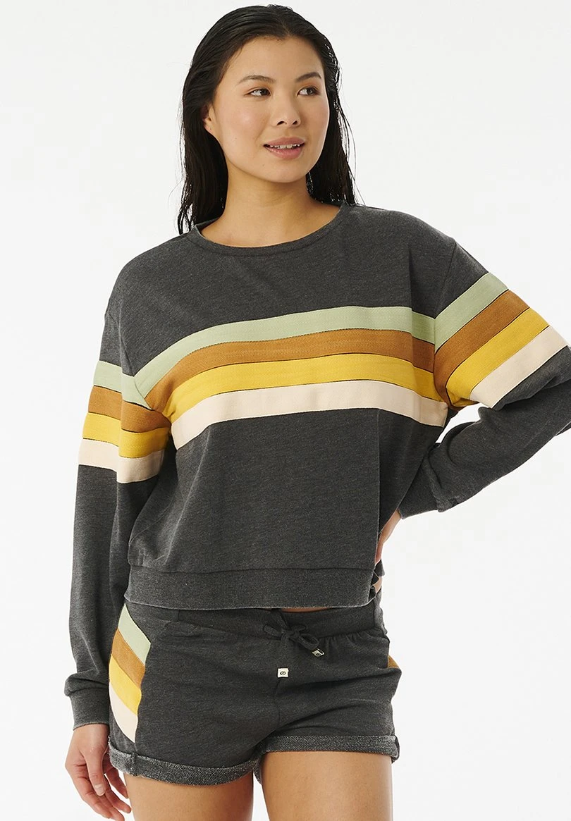 Rip Curl Trippin CrewFelpaWashed Black Donna Felpe RI721J03Y-Q11 1 Rip Curl Trippin CrewFelpaWashed Black Donna Felpe RI721J03Y-Q11