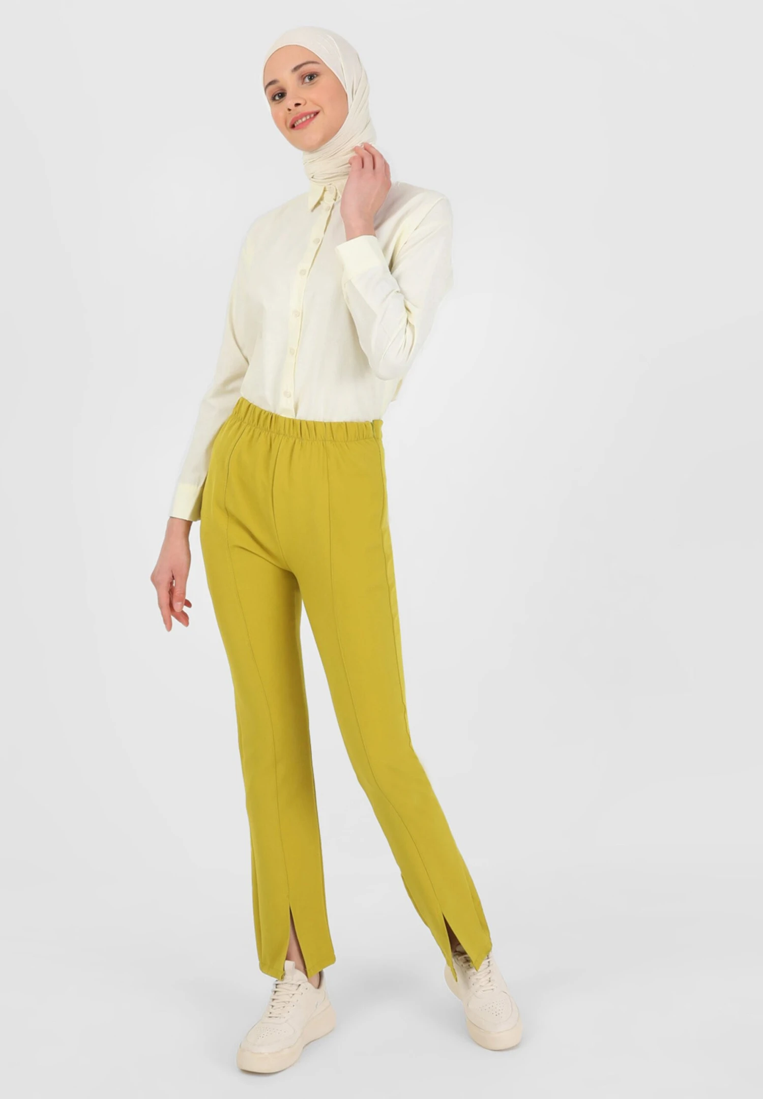 Pants-BeninPantaloniGreen Donna Pantaloni MHR21A08O-M11 2 Pants-BeninPantaloniGreen Donna Pantaloni MHR21A08O-M11 - immagine 2