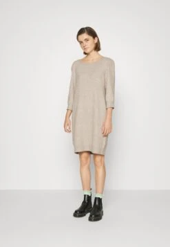 Vero Moda Vmdoffy Boatneck DressAbito In MagliaSilver Mink Melange Donna Vestiti VE121C3FN-B11