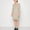 Vero Moda Vmdoffy Boatneck DressAbito In MagliaSilver Mink Melange Donna Vestiti VE121C3FN-B11
