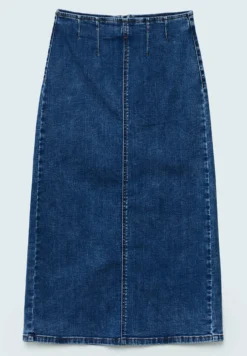 Stradivarius Stretch- Gonna Di Jeans - Dark Blue Denim -Vendite Next ef675df10ffd43c9a2adfe4188f26529