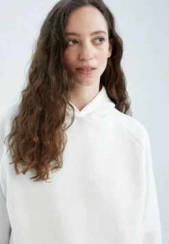 DeFacto Felpa Con CappuccioEcru Donna Felpe DEZ21J0L4-B11 -Vendite Next eff83d103cf14923a65ef84d675b541c