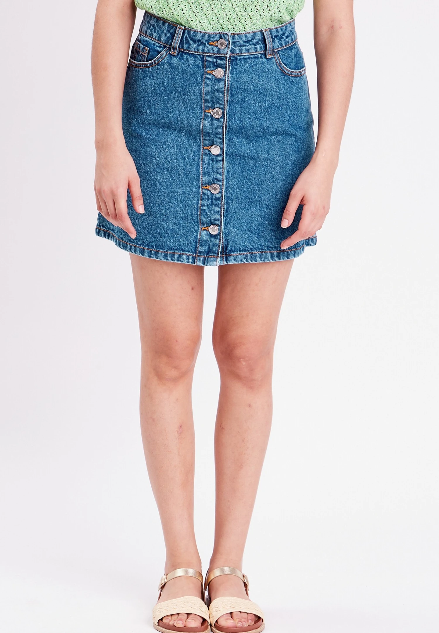 Gonna A CampanaDenim Stone Donna Gonne C2P21B044-C11 1 Gonna A CampanaDenim Stone Donna Gonne C2P21B044-C11