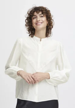 B.young ByilanoCamiciaOff White Donna Camicie E Bluse BY221E0GU-A11