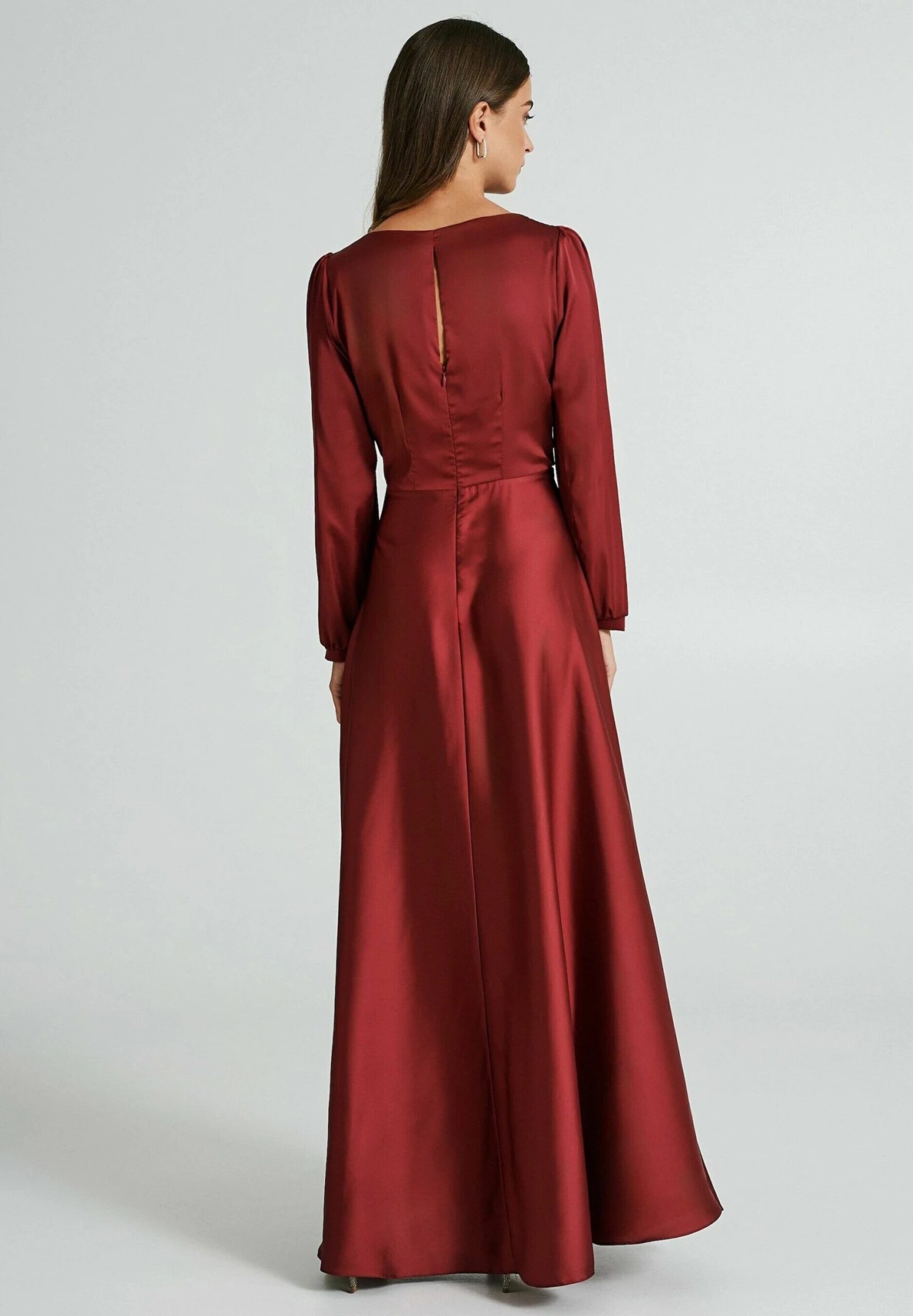 Rinascimento Vestito Lungo - Rosso 3 Rinascimento Vestito Lungo - Rosso - immagine 3