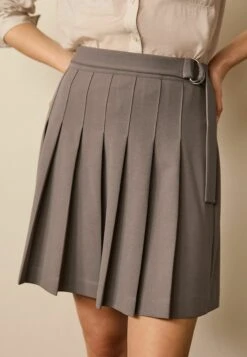 Next Pleated Mini Skirt - Gonna A Campana - Taupe Brown 8 Next Pleated Mini Skirt - Gonna A Campana - Taupe Brown -Vendite Next f6aa0a0d7a824c078bdc75569b67df80