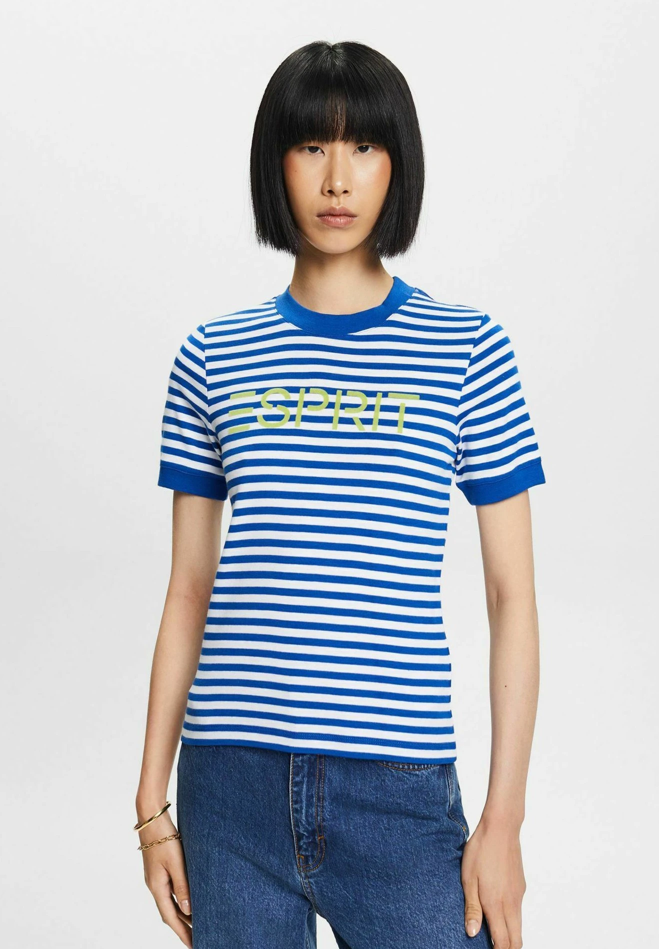 ESPRIT T-Shirt Con StampaBright Blue Donna T-shirt E Top ES121D2L3-K11 1 ESPRIT T-Shirt Con StampaBright Blue Donna T-shirt E Top ES121D2L3-K11