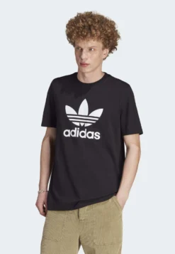 Adidas Originals Trefoil UnisexT-Shirt Con StampaBlack White Donna T-shirt E Top AD12100E4-Q11