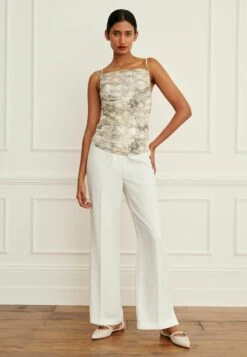 Next Mesh Draped Ruched Cami TopTopSnake Print Donna T-shirt E Top NX321D1K4-B11