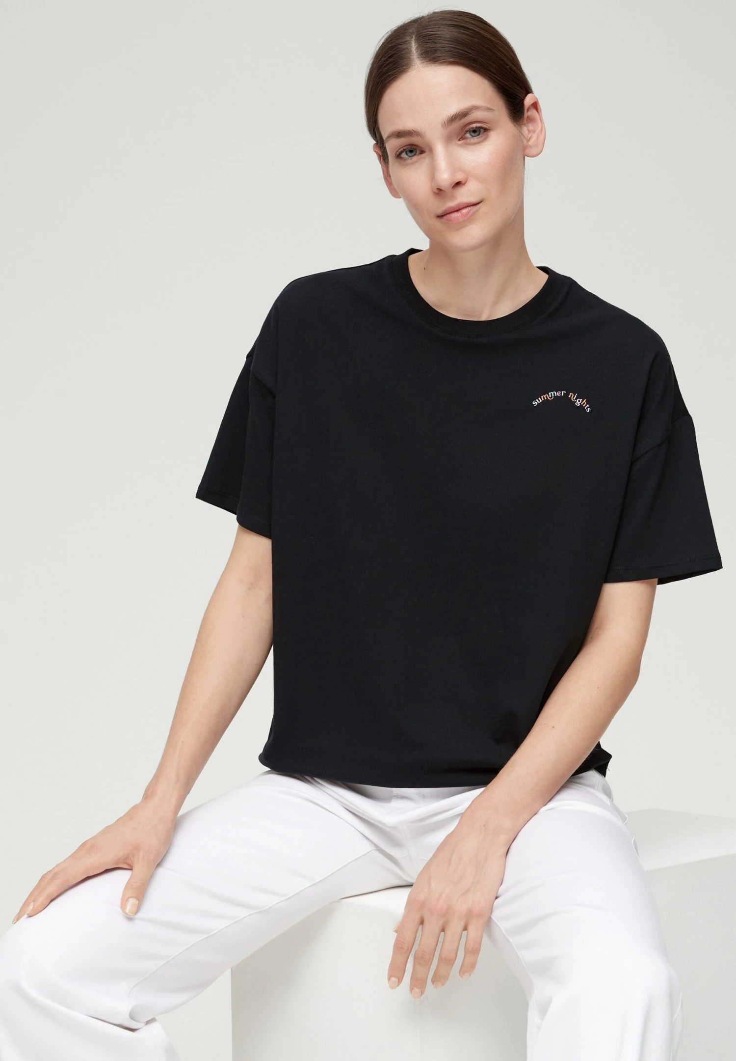 S.Oliver T-Shirt Con StampaSchwarz Donna T-shirt E Top SO221D2K0-Q11 5 S.Oliver T-Shirt Con StampaSchwarz Donna T-shirt E Top SO221D2K0-Q11 - immagine 5