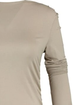 Trendyol Maglietta A Manica LungaBeige Donna T-shirt E Top TRU21E0YA-B11 -Vendite Next f8d3e8db08f1487fb9853a49e2c4694d