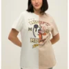 Mickey Und Goofy Rundhals HalbarmT-Shirt Con StampaOffwhite Donna T-shirt E Top S2Q21D0EJ-B11