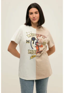 Mickey Und Goofy Rundhals HalbarmT-Shirt Con StampaOffwhite Donna T-shirt E Top S2Q21D0EJ-B11