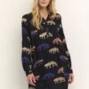 Kaffe Kamarana Vestito EstivoBlack DeepDifferent Leopards Donna Vestiti KA321C0NM-Q13