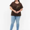 Zizzi Mit DruckT-Shirt Con StampaDemitasse W Pos Donna T-shirt E Top Z1721D12Q-O11