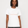 Converse Floral Star Chevron Short SleeveT-Shirt Con StampaWhite Donna T-shirt E Top CO421D0BS-A11