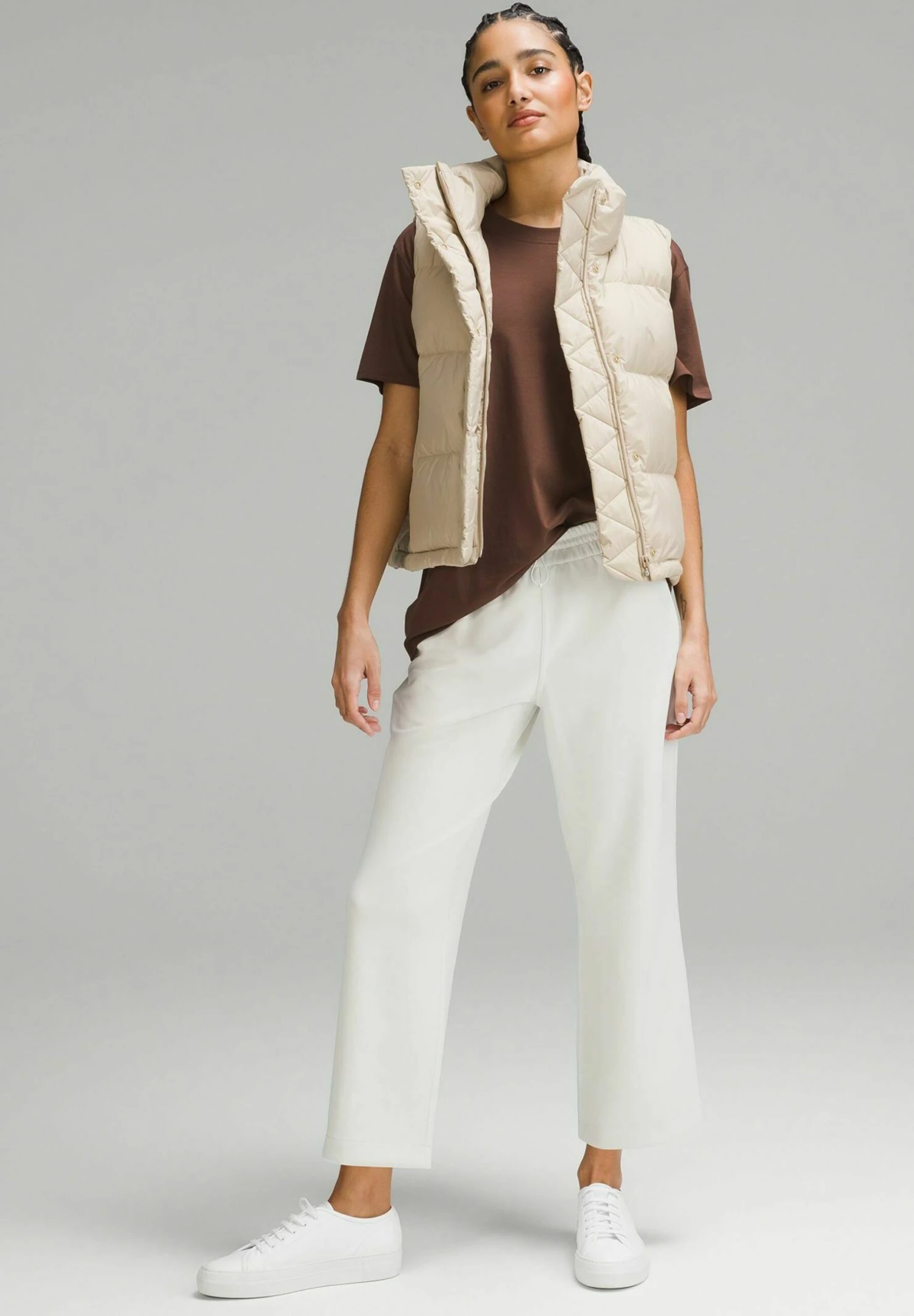 Lululemon Softstreme High-Rise Straight-Leg CropPantaloni SportiviBone Donna Pantaloni LLS41E016-A11 2 Lululemon Softstreme High-Rise Straight-Leg CropPantaloni SportiviBone Donna Pantaloni LLS41E016-A11 - immagine 2