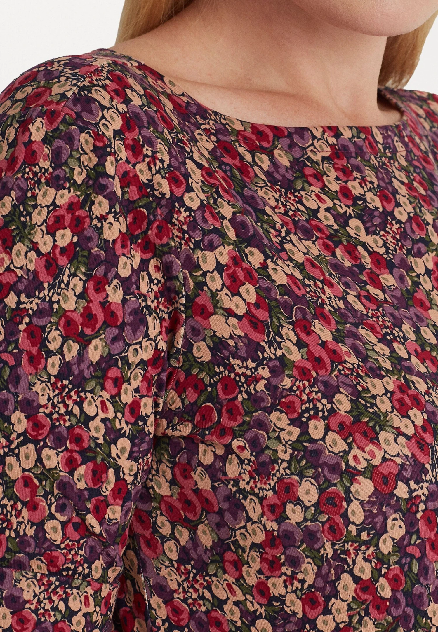 Judy Mid SleeveT-Shirt Con StampaNavy/Burgundy Multi Donna T-shirt E Top L0S21D03Z-K11 5 Judy Mid SleeveT-Shirt Con StampaNavy/Burgundy Multi Donna T-shirt E Top L0S21D03Z-K11 - immagine 5